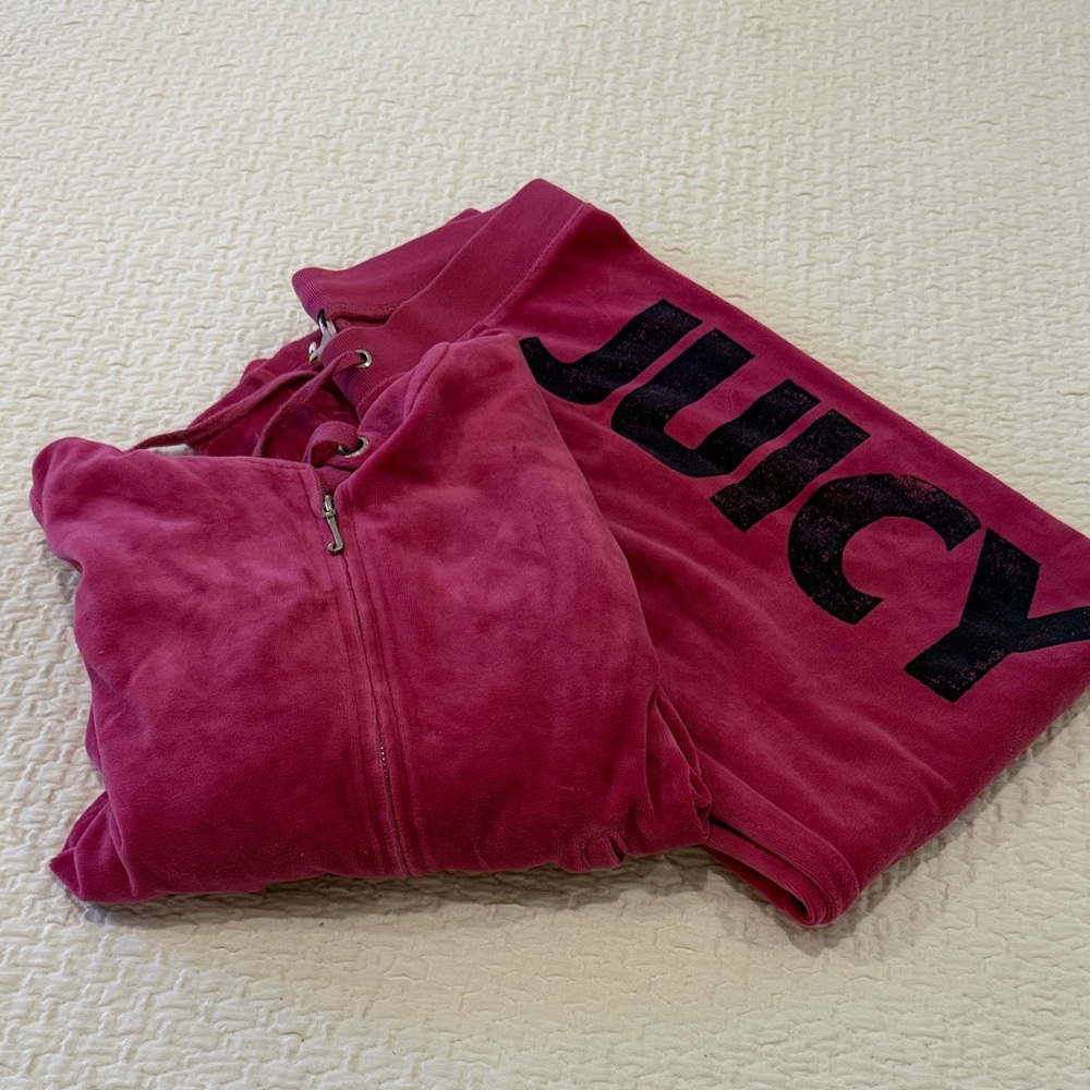 Juicy Couture Fuchsia Velour Set